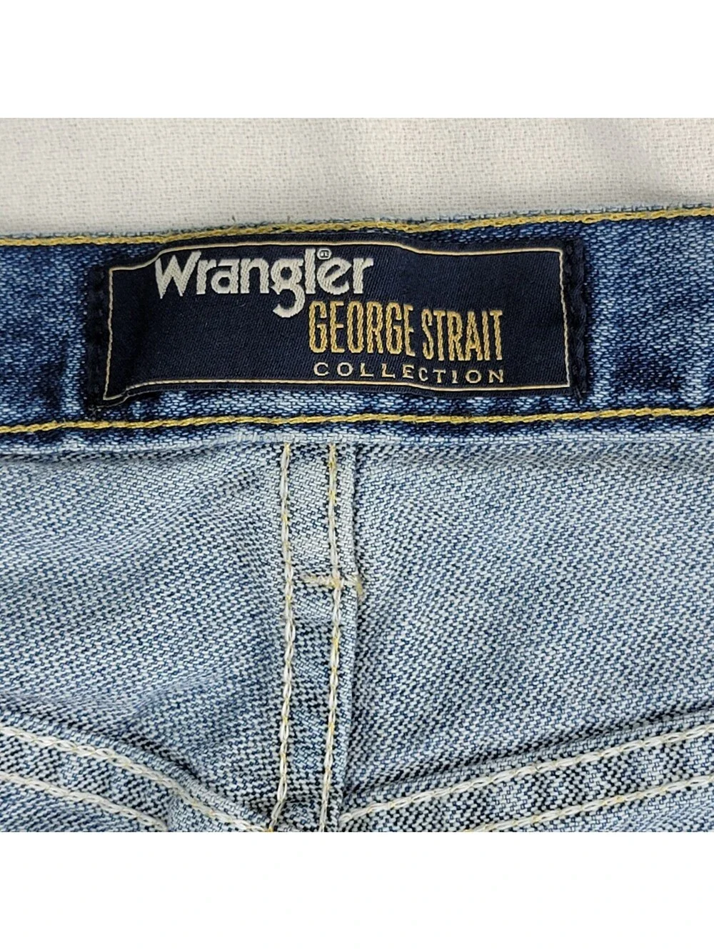 Wrangler George Strait Jeans 40x36 Mens Blue Straight Leg Cowboy Western Rodeo